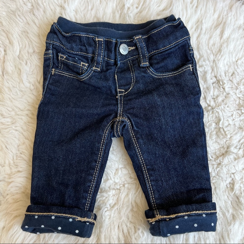 Baby Gap Flannel-Lined Jeans | 0-3 mo | Baby Girls